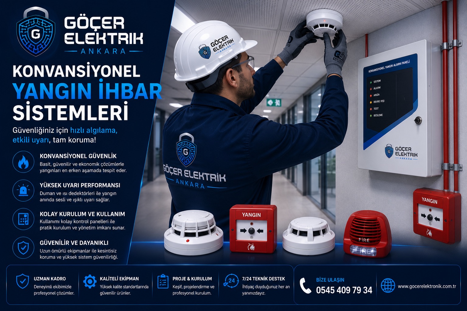 Ankara Konvansiyonel Yangın İhbar Sistemleri